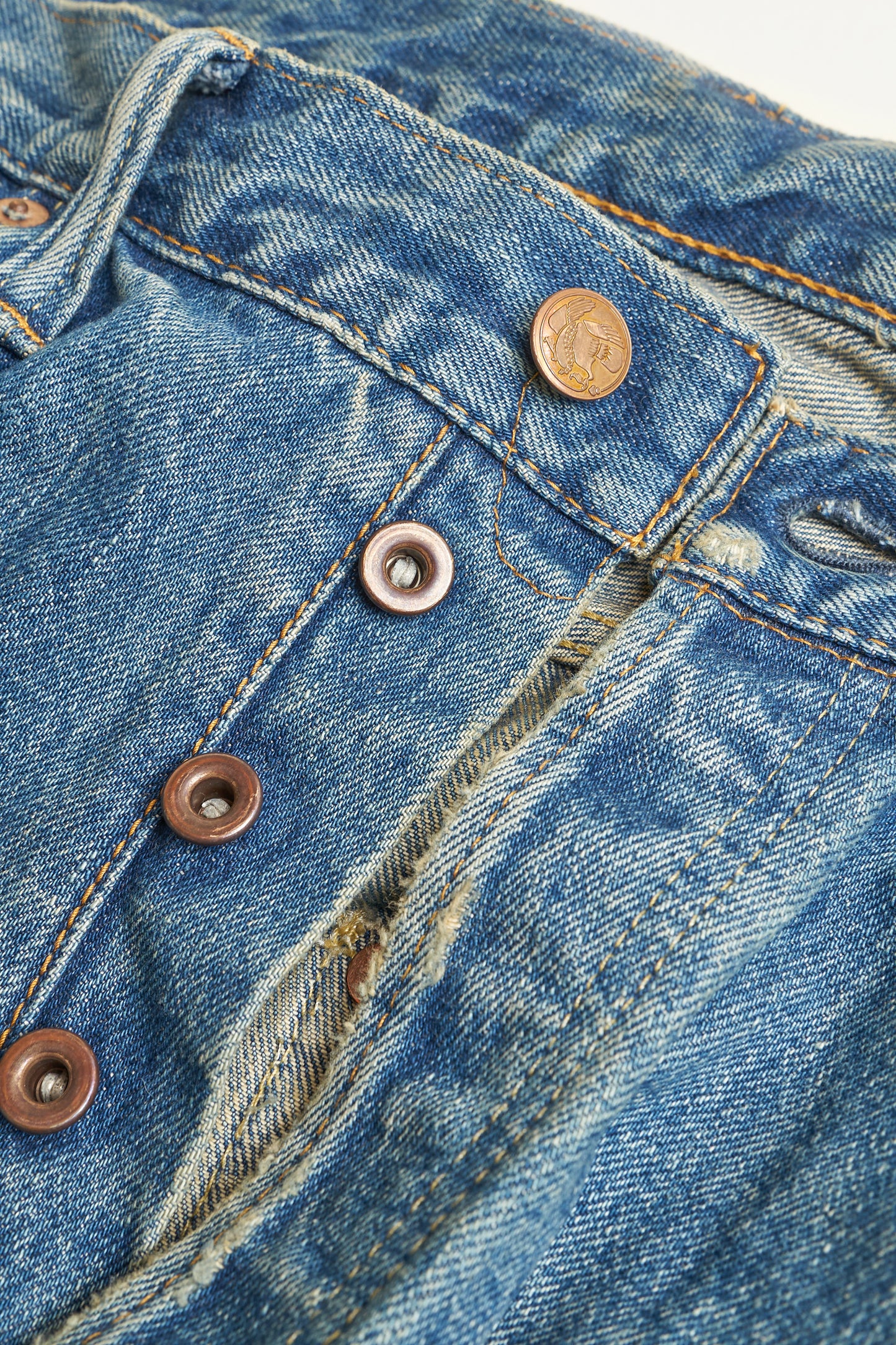 1950cv - 13oz 'Classic Vintage' Washed Wide Selvedge Denim