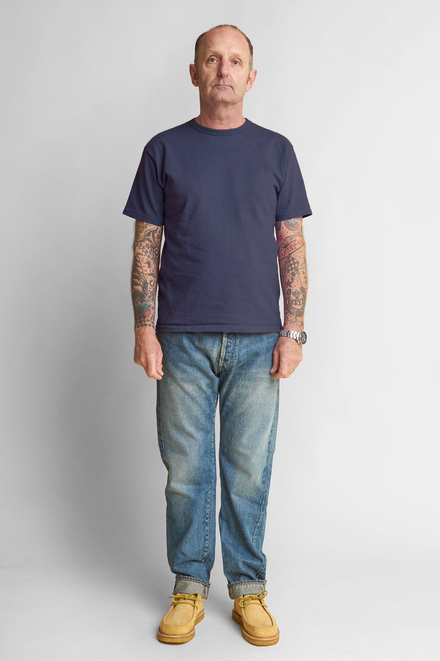 Heavyweight Pocket T-Shirt - Navy