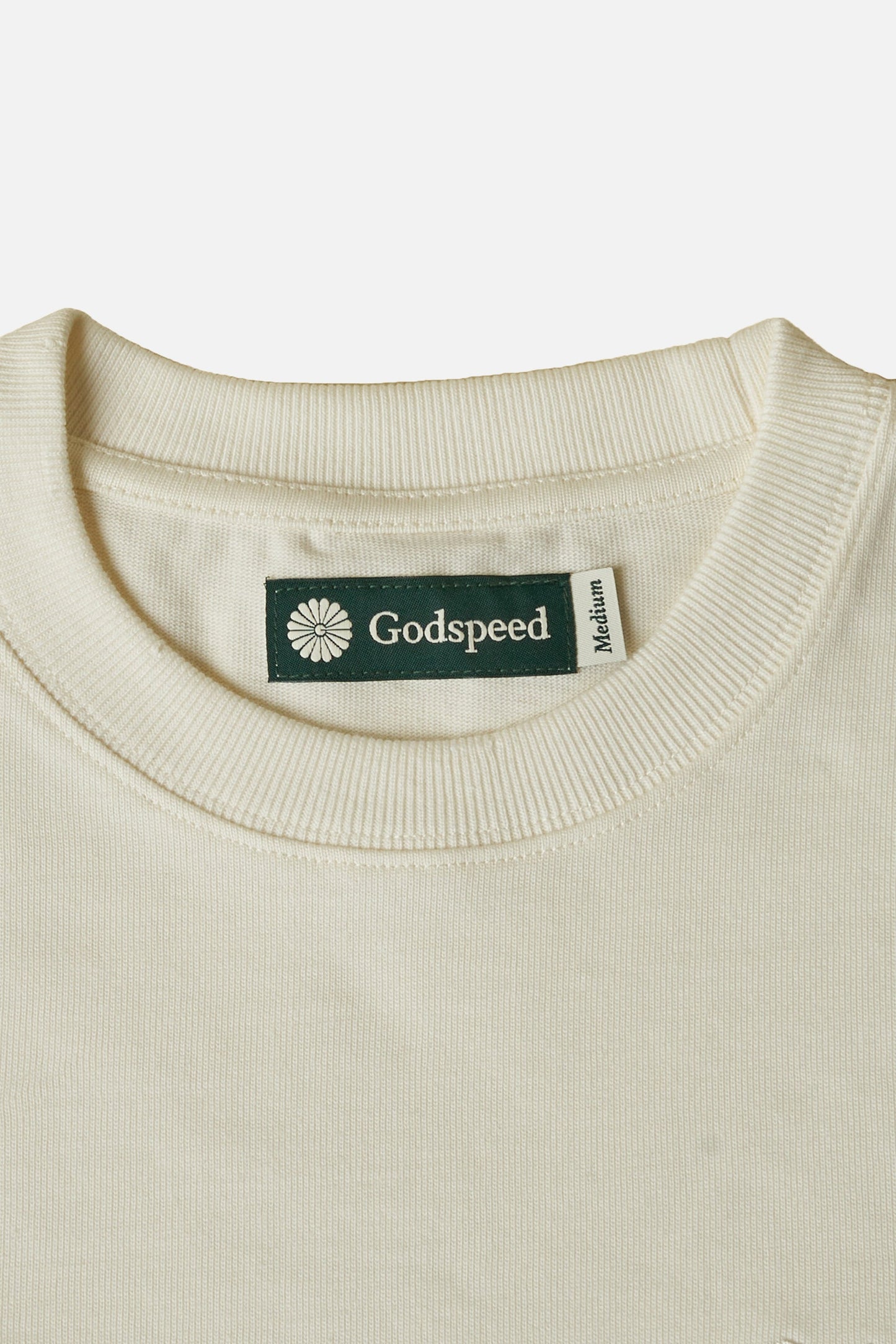 Tonal Mini Logo Heavyweight Organic T-Shirt - Natural