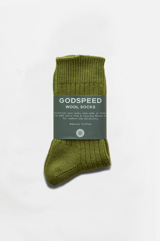 Godspeed Wool Socks - Olive