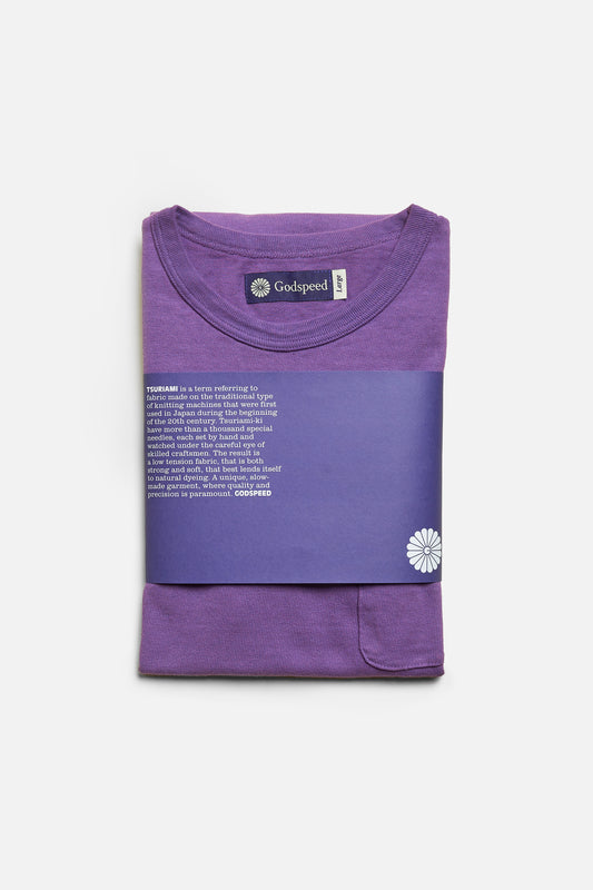 Heavyweight Loopwheel Pocket T-Shirt - Purple