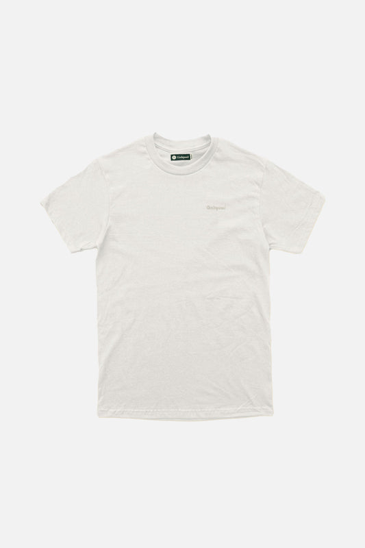 Tonal Mini Logo Heavyweight Organic T-Shirt - Natural